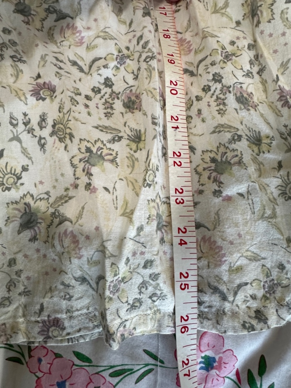 Lucky Brand Floral Flutter Sleeve Cotton Top F01 - Picture 8 of 10